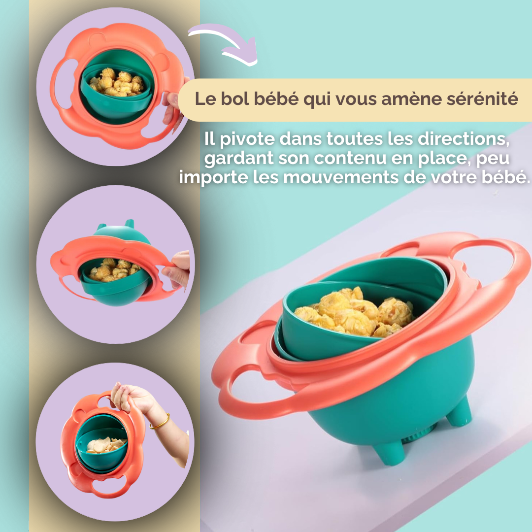Bol anti-renversement pour bébé