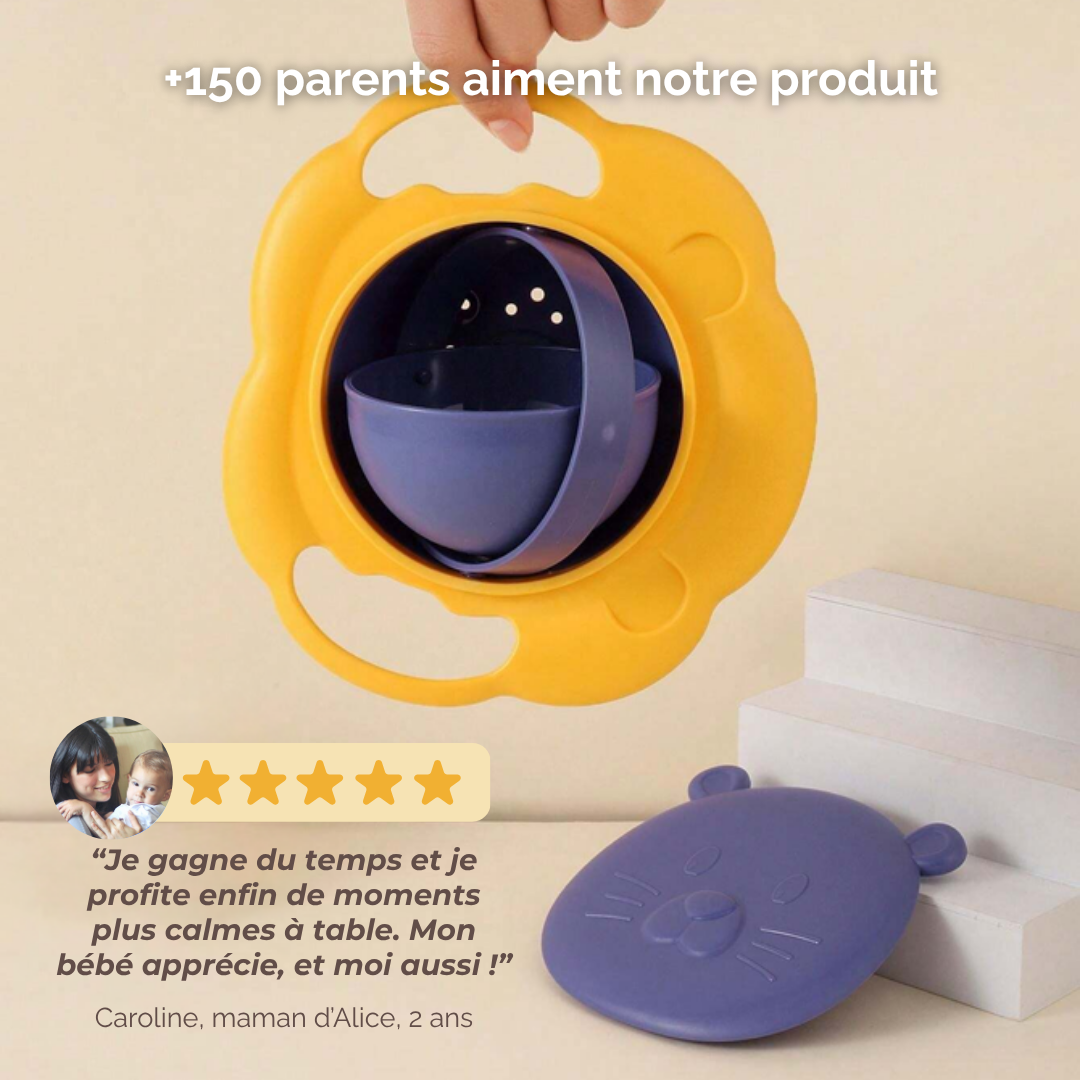 Bol anti-renversement pour bébé