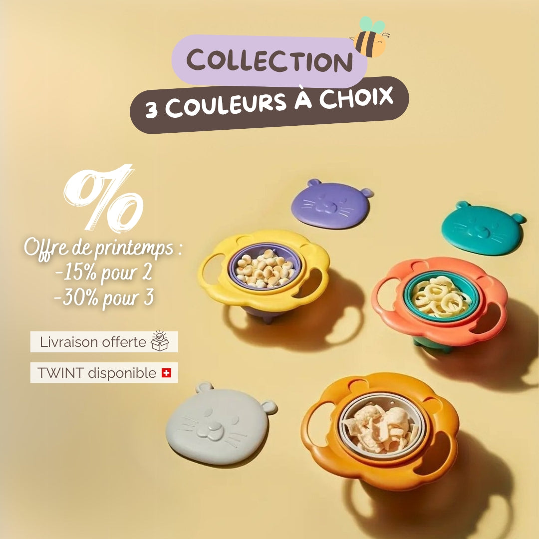 Bol anti-renversement pour bébé